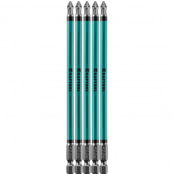Optimum Line Биты, PZ2, тип хвостовика E 1/4", 150 мм, 5 шт в блистере, KRAFTOOL, ( 26124-2-150-5 ) Optimum Line Биты, PZ2, тип хвостовика E 1/4", 150 мм, 5 шт в блистере, KRAFTOOL, ( 26124-2-150-5 )