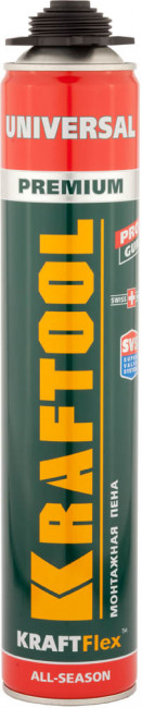 PRO пена монтажная, пистолетная, всесезонная, 750мл, SVS, KRAFTOOL, ( 41182_z01 ) PRO пена монтажная, пистолетная, всесезонная, 750мл, SVS, KRAFTOOL, ( 41182_z01 )