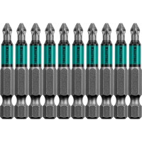 Optimum Line Биты, PZ2, 50 мм, тип хвостовика E 1/4", 10 шт в блистере, KRAFTOOL,  ( 26124-2-50-10 )