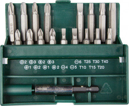 Набор бит "EXPERT", KRAFTOOL 26131-H18, с магнитным адаптером в бит-боксе, 18 предметов, ( 26131-H18 ) Набор бит "EXPERT", KRAFTOOL 26131-H18, с магнитным адаптером в бит-боксе, 18 предметов, ( 26131-H18 )