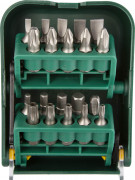 Набор бит "EXPERT", KRAFTOOL 26135-H21, в мобильном бит-боксе с клипсой, Cr-V, 25мм, 21 предмет,  ( 26135-H21 )