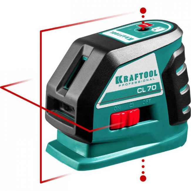 KRAFTOOL CL-70 нивелир лазерный линейный, 20/70м (с детектором), сверхъяркий,  IP54, точн. +/-0,2 мм/м, ( 34660 ) KRAFTOOL CL-70 нивелир лазерный линейный, 20/70м (с детектором), сверхъяркий,  IP54, точн. +/-0,2 мм/м, ( 34660 )