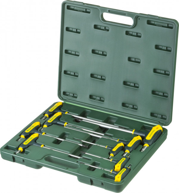 Набор KRAFTOOL Ключи "INDUSTRIE" имбусовые,Cr-Mo(S2),Т-образные,эргоном двухкомп рукоятка,TORX Hole 10-50,9 шт,в боксе , ( 27455-H9 ) Набор KRAFTOOL Ключи "INDUSTRIE" имбусовые,Cr-Mo(S2),Т-образные,эргоном двухкомп рукоятка,TORX Hole 10-50,9 шт,в боксе , ( 27455-H9 )