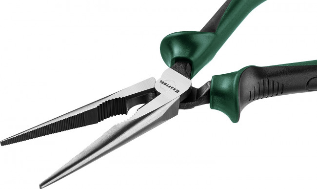 Тонкогубцы KRAFTOOL "PowerPro", CrMo-сталь, покрытие оксидированное с полировкой, 200мм,  ( 22001-3-20_z01 )