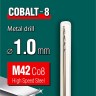 KRAFTOOL COBALT 1.0 х40мм, Сверло по металлу HSS-Co(8%) , сталь М42(S2-10-1-8) ( 29656-1 )