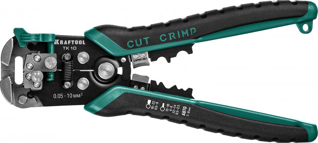 TK-10 стриппер автоматический многофункциональный, 0.05 - 10 мм2, KRAFTOOL ( 22639 )