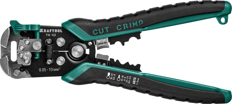 TK-10 стриппер автоматический многофункциональный, 0.05 - 10 мм2, KRAFTOOL ( 22639 )
