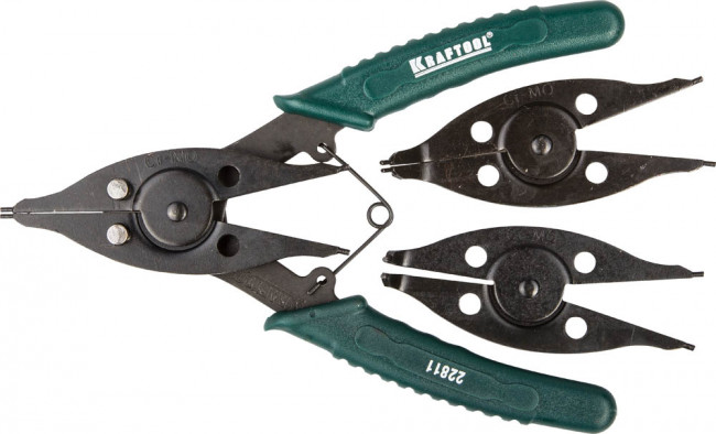 Съемник стопорных колец KRAFTOOL, внешний/внутренний, 12-в-1,  ( 22811 )