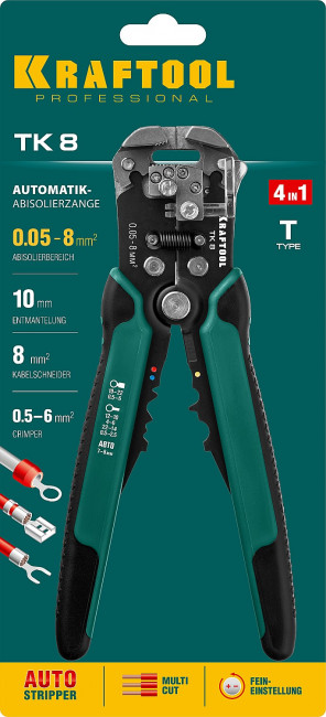TK-8 стриппер автоматический многофункциональный, 0.05 - 8 мм2 ( 22637 )