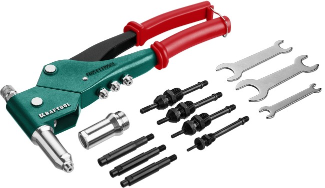 KRAFTOOL Combo3-M6 комбинированный заклепочник поворотный 0-360° в кейсе KRAFTOOL Combo3-M6 комбинированный заклепочник поворотный 0-360° в кейсе