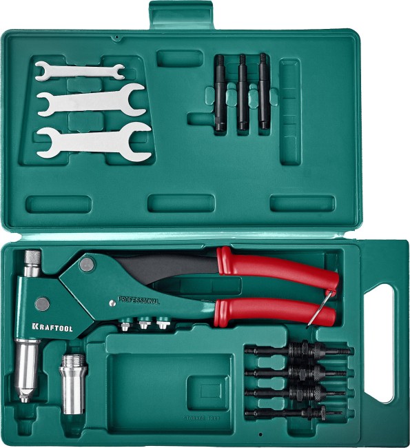 KRAFTOOL Combo3-M6 комбинированный заклепочник поворотный 0-360° в кейсе KRAFTOOL Combo3-M6 комбинированный заклепочник поворотный 0-360° в кейсе