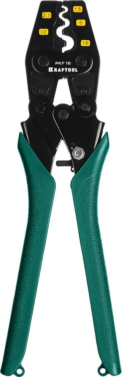 KRAFTOOL PKF-16  пресс-клещи усиленные  для медных наконечников и гильз 1.5 – 16 мм?, ( 45466 )
