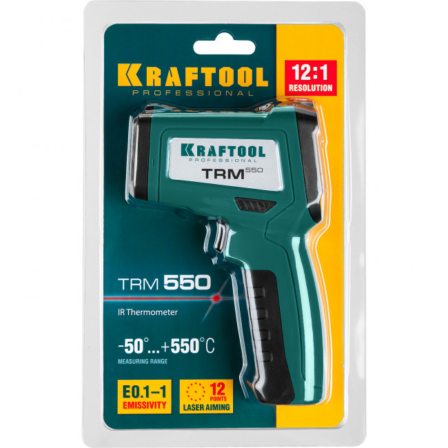 Пирометр инфракрасный, -50°С +550°С, TRM-550, KRAFTOOL,  ( 45705-550 ) Пирометр инфракрасный, -50°С +550°С, TRM-550, KRAFTOOL,  ( 45705-550 )
