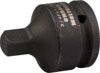 Адаптер KRAFTOOL "INDUSTRIE QUALITAT" ударный, уменьшающий (3/4"F-1/2"M), Cr-Mo, фосфатированный,  ( 27963_z01 )