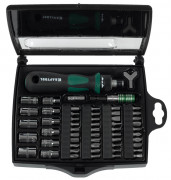 Отвертка KRAFTOOL "EXPERT", реверсивная, с битами, 55шт, ( 25554-H55 ) Отвертка KRAFTOOL "EXPERT", реверсивная, с битами, 55шт, ( 25554-H55 )