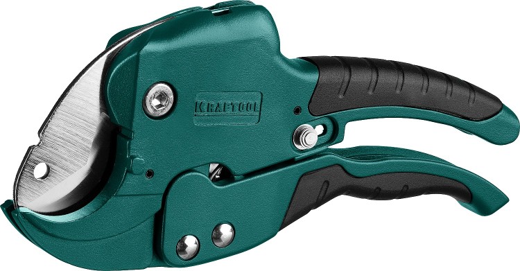 Ножницы GX-700 2-в-1 автоматические для всех видов пластиковых труб и небольших плоских пластиковых деталей, d=42 мм (1 5/8"), KRAFTOOL,  ( 23406-42 )