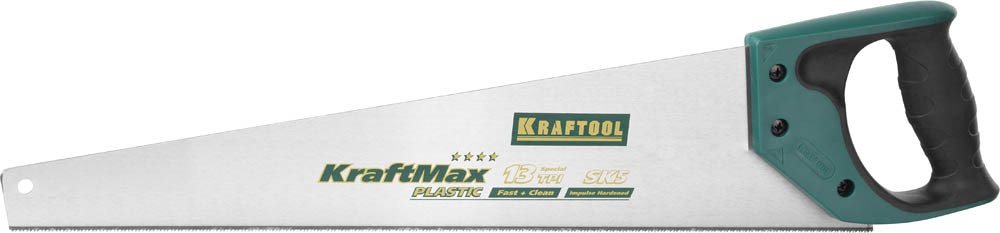 Ножовка "KraftMax" PLASTIC, быстр и точный рез, для подокон, пластик панелей и труб, 3/14 TPI, 500мм, KRAFTOOL, ( 15226-50 ) Ножовка "KraftMax" PLASTIC, быстр и точный рез, для подокон, пластик панелей и труб, 3/14 TPI, 500мм, KRAFTOOL, ( 15226-50 )