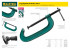 Струбцина, KRAFTOOL 32011-120-500, тип "F", DIN 5117, двухкомпонентная ручка, 120х500мм,  ( 32011-120-500 )