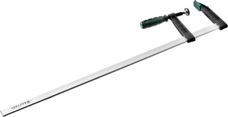 Струбцина, KRAFTOOL 32011-120-800, тип "F", DIN 5117, двухкомпонентная ручка, 120х800мм,  ( 32011-120-800 )