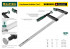 Струбцина, KRAFTOOL 32011-050-200, тип "F", DIN 5117, двухкомпонентная ручка, 50х200мм,  ( 32011-050-200 )