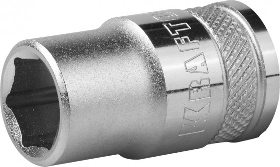 Торцовая головка KRAFTOOL "INDUSTRIE QUALITAT", Cr-V, FLANK, хромосатинированная, 1/2", 13 мм,  ( 27805-13_z01 ) Торцовая головка KRAFTOOL "INDUSTRIE QUALITAT", Cr-V, FLANK, хромосатинированная, 1/2", 13 мм,  ( 27805-13_z01 )