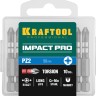 Биты KRAFTOOL Impact Pro, Pozidriv, тип хвостовика E 1/4", PZ2, 50мм, 10шт, в пластиковом боксе ( 26193-2-50-S10 )