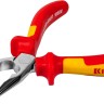 Тонкогубцы "ELECTRO-KRAFT", Cr-Mo сталь, двухкомпонентная маслобензостойкая рукоятка, хромированное покрытие, 160мм. KRAFTOOL 2202-3-16,  ( 2202-3-16_z01 )