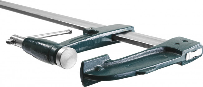 Струбцина KRAFTOOL тип "F", с мультипликаторной прижимной втулкой, 125х1000 мм, ( 32013-125-1000 ) Струбцина KRAFTOOL тип "F", с мультипликаторной прижимной втулкой, 125х1000 мм, ( 32013-125-1000 )