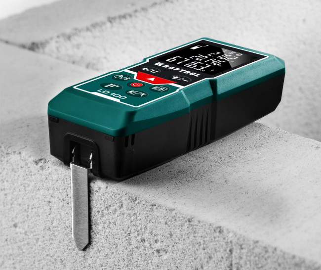 Дальномер "LD-100" лазерный, дальность 5см - 100м, точность 1,5 мм, KRAFTOOL,  ( 34765 )