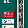 KRAFTOOL COBALT 8.5 х117мм, Сверло по металлу HSS-Co(8%) , сталь М42(S2-10-1-8) ( 29656-8.5 )