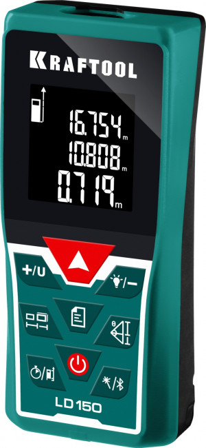 Дальномер "LD-150" лазерный, дальность 5см - 150м, точность 1,5 мм, KRAFTOOL,  ( 34767 )