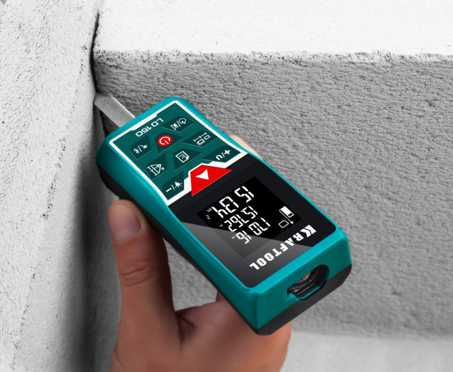 Дальномер "LD-150" лазерный, дальность 5см - 150м, точность 1,5 мм, KRAFTOOL,  ( 34767 )