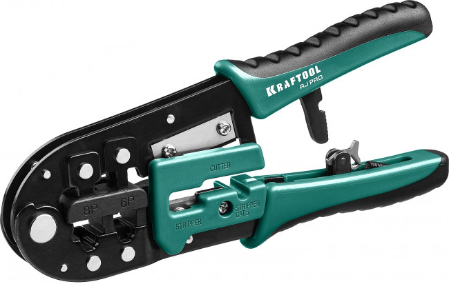 RJ-Pro кримпер универсальный, RJ45, RJ11/RJ12, KRAFTOOL