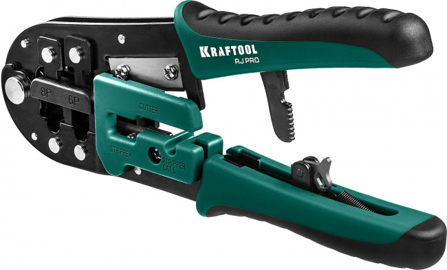 RJ-Pro кримпер универсальный, RJ45, RJ11/RJ12, KRAFTOOL