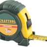 KRAFTOOL NYLON 3м / 19мм рулетка с ударостойким обрезиненным корпусом,  ( 34122-03-19_z01 )