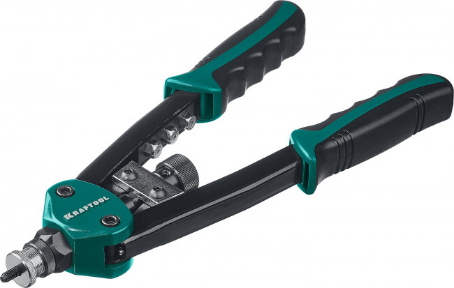 KRAFTOOL "Combo2-M10" заклепочник комбинированный компактный двуручный в кейсе, заклепки 3.2-6.4 мм, М5-М10, ( 31181 )