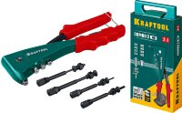 KRAFTOOL "Combo2-M6" заклепочник комбинированный в кейсе, заклепки 2.4-4.8 мм, М3-М6, литой корпус, ( 31180 )
