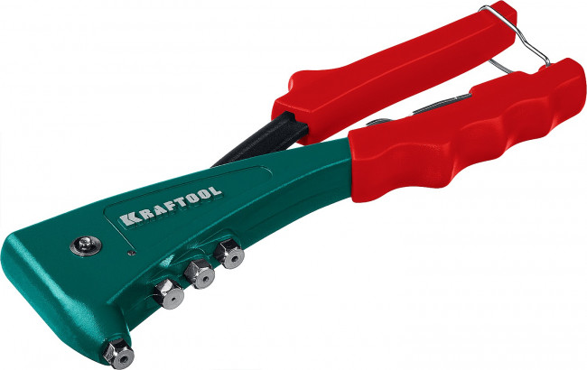 KRAFTOOL "Combo2-M6" заклепочник комбинированный в кейсе, заклепки 2.4-4.8 мм, М3-М6, литой корпус, ( 31180 )