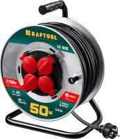 К-315 удлинитель на катушке , 50 м, 3700 Вт, 4 гнезда, IP44, КГ 3x1,5 кв мм, KRAFTOOL ( 55085-50_z01 )