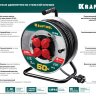 К-315 удлинитель на катушке , 50 м, 3700 Вт, 4 гнезда, IP44, КГ 3x1,5 кв мм, KRAFTOOL ( 55085-50_z01 )