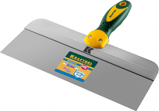 Шпатель KRAFTOOL фасадный с двухкомпонентной ручкой, нержавеющее полотно, 300мм, ( 10036-300 ) Шпатель KRAFTOOL фасадный с двухкомпонентной ручкой, нержавеющее полотно, 300мм, ( 10036-300 )