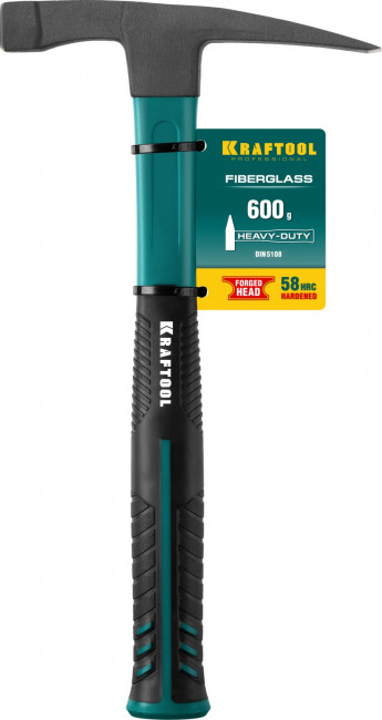 Fiberglass 600 г молоток каменщика с фиберглассовой рукояткой, KRAFTOOL, ( 20192 )