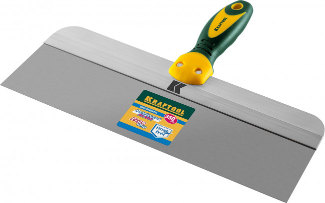 Шпатель KRAFTOOL фасадный с двухкомпонентной ручкой, нержавеющее полотно, 350мм,  ( 10036-350 )
