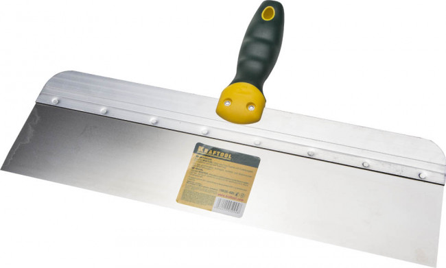 Шпатель KRAFTOOL фасадный с двухкомпонентной ручкой, нержавеющее полотно, 400мм,  ( 10036-400 )
