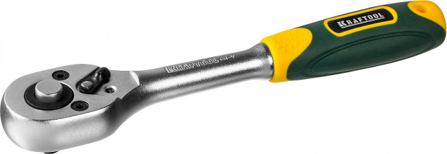 Трещотка для торцовых головок KRAFTOOL "EXPERT", Сr-V сталь, 72 зубца, 1/4",  ( 27791-1/4_z02 )