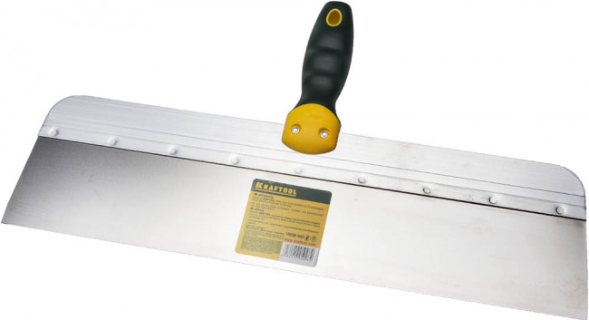 Шпатель KRAFTOOL фасадный с двухкомпонентной ручкой, нержавеющее полотно, 450мм,  ( 10036-450 )
