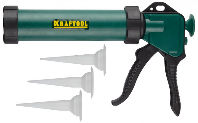 Пистолет для герметика KRAFTOOL "KraftSeal" 06677, закрытый, 320мл,  ( 06677_z01 ) Пистолет для герметика KRAFTOOL "KraftSeal" 06677, закрытый, 320мл,  ( 06677_z01 )