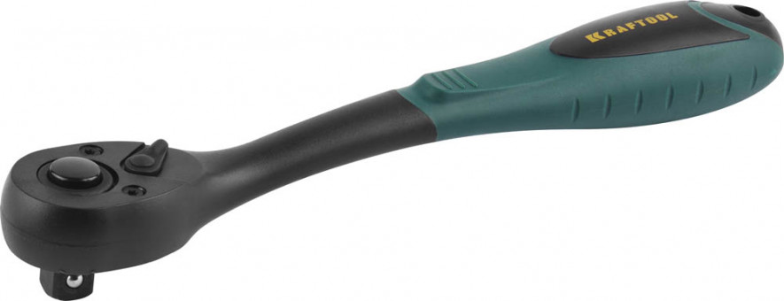 Трещотка для торцовых головок KRAFTOOL "EXPERT", Сr-V сталь, 72 зубца, пластиковое покрытие, 1/2"  ,  ( 27796-1/2_z02 )