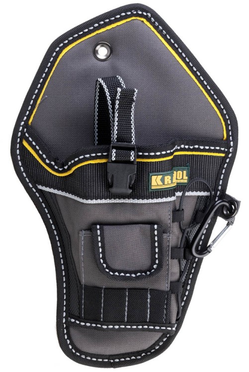 Кобура KRAFTOOL "INDUSTRIE" для шуруповерта, с отделениями для бит и сверл,  ( 38744 )