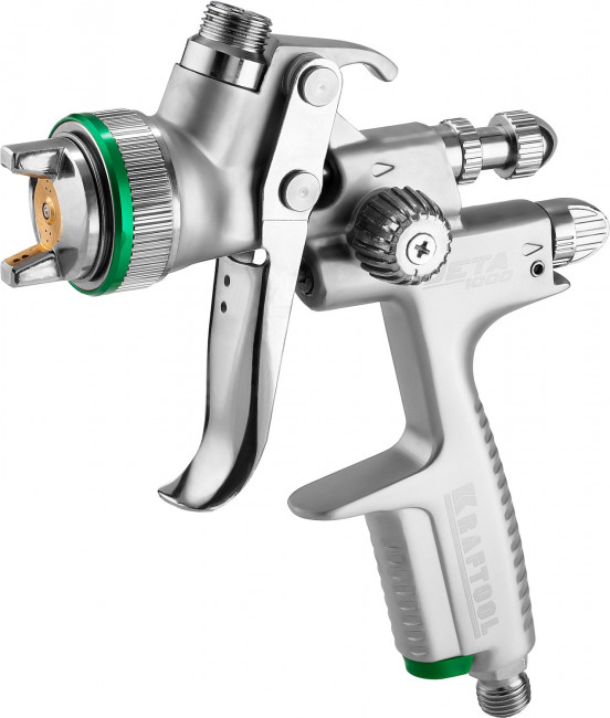 Краскопульт пневматический KRAFTOOL "PRO" Jeta 1000, HVLP, c верхним бачком, 1,3мм,  ( 06559-1.3 )